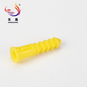 M6 M8 M10 Plastic Yellow Fish Type Expansion Tube Pipe Wall Anchors Plugs