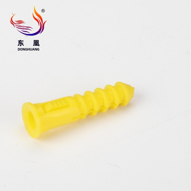 M6 M8 M10 Plastic Yellow Fish Type Expansion Tube Pipe Wall Anchors Plugs
