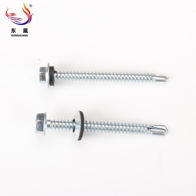 Hex Washer Head Self Drilling Screws Roofing TEK SCREWS with EPDM Washer