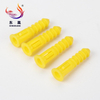 M6 M8 M10 Plastic Yellow Fish Type Expansion Tube Pipe Wall Anchors Plugs