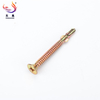 CSK Head Yellow Zinc Self Drilling Screw with Cutting Line And Wings