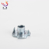 4 PRONGED Four Claws Furniture T-Nut Wood Zinc Plated Tee Nut
