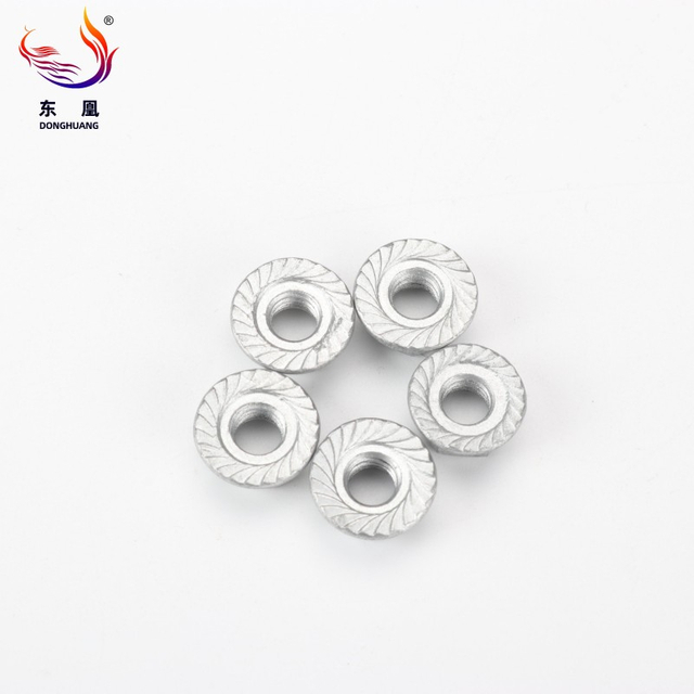 Custom Low Profile Serrated Hex Flange Nuts With Dacromet Finish