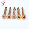CSK Head Yellow Zinc Self Drilling Screw with Cutting Line And Wings