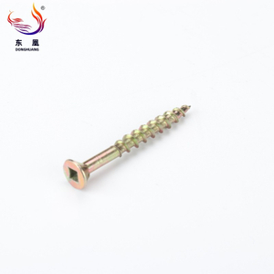 Wholesale Yellow Zinc Plated Square Drive Csk Head Chipboard Screws Manufacturer