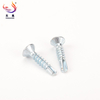 Wholesale Zinc Plated Csk Flat Head Self Drilling Screw With 6 Ribs