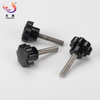 Black Plastic Star Shape Hand Knob Tightening Screw
