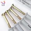 PP PE PVC Grey Plastic Anchor Wall Plug Nylon Wall Frame Fixing Anchors with Screw