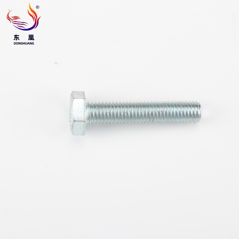Carbon Steel Metric Hex Bolts manufactured to DIN and ISO standards with professional zinc plating
