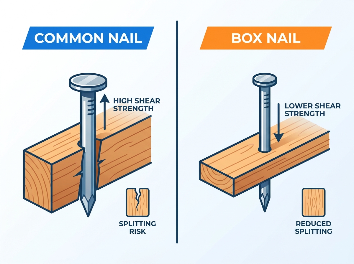 Common Nail Fastener Selection