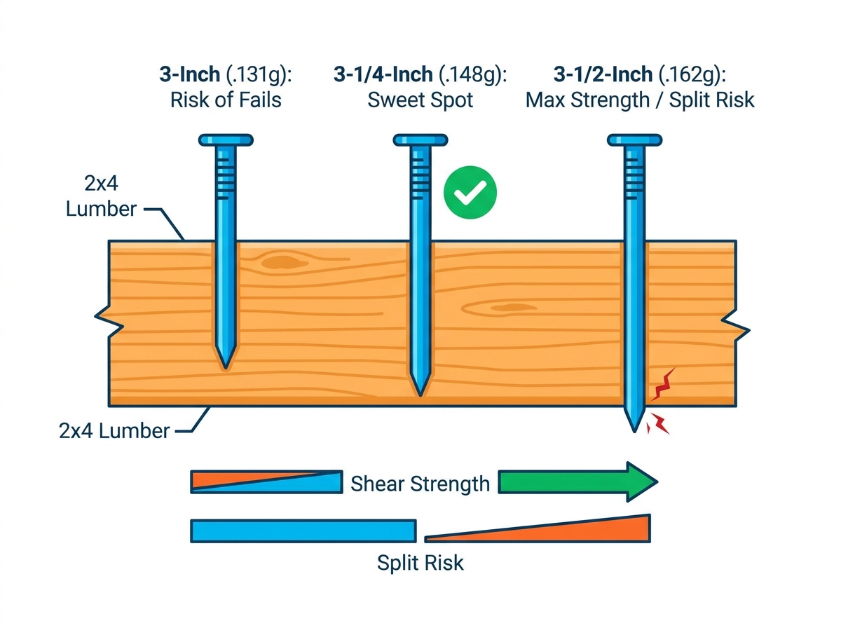 Construction framing showing professional 2x4 lumber joints and pneumatic tools