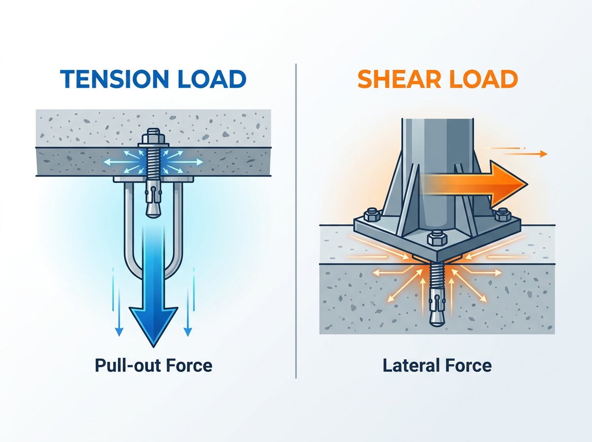 Concrete anchor installation and comparison
